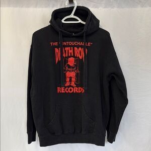 Black and Red vintage Death Row Records hoodie sz M